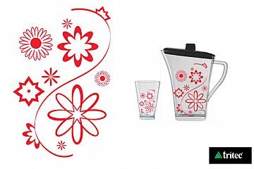 Ilustração para aplicação em louças