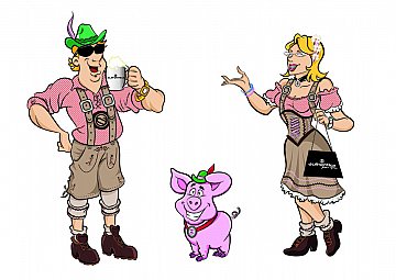 Personagens Grupo Schweinewagen