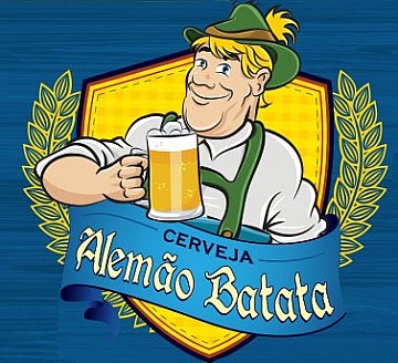 Ilustração para rótulo de cerveja Alemão Batata