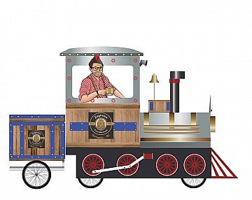 Ilustração de personagens grupo Zugtreten