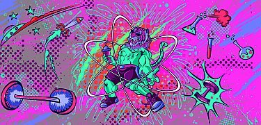 Ilustração de embalagem Proteina em pó