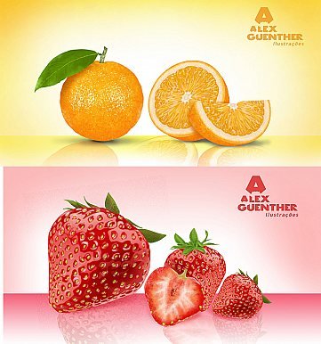 Ilustração de frutas