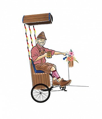 Ilustração de personagens grupo Zugtreten