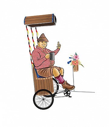 Ilustração de personagens grupo Zugtreten