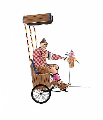 Ilustração de personagens grupo Zugtreten