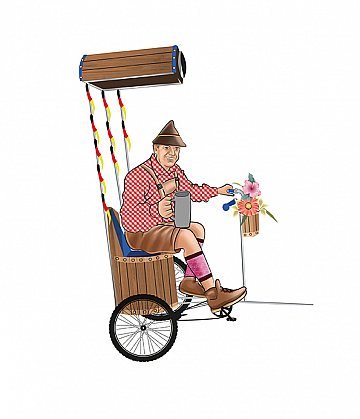 Ilustração de personagens grupo Zugtreten