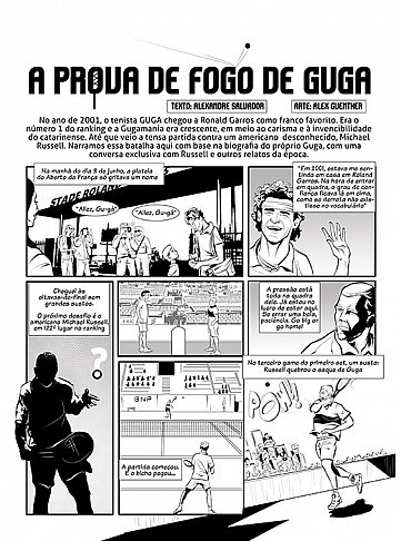 Quadrinhos GUGA Kuerten - Revista GQ