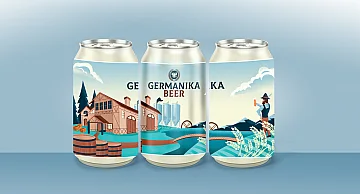 Rótulo de cerveja Germanika Beer