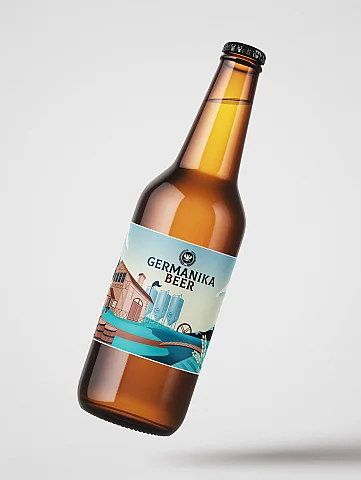 Rótulo de cerveja Germanika Beer