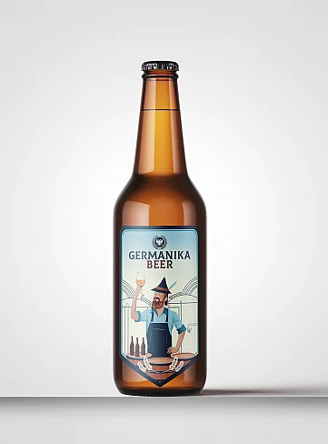 Rótulo de cerveja Germanika Beer