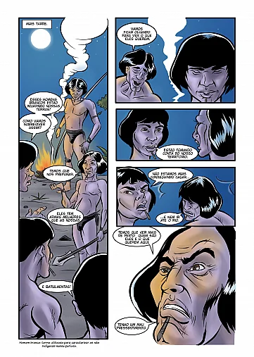 História em quadrinhos- Indígenas do Alto Vale do Itajaí