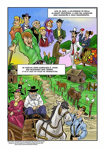 História em quadrinhos- Indígenas do Alto Vale do Itajaí