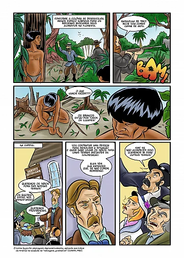 História em quadrinhos- Indígenas do Alto Vale do Itajaí