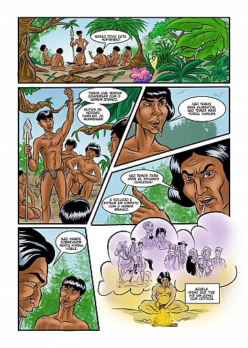 História em quadrinhos- Indígenas do Alto Vale do Itajaí