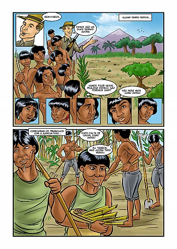 História em quadrinhos- Indígenas do Alto Vale do Itajaí