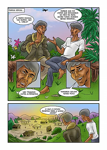 História em quadrinhos- Indígenas do Alto Vale do Itajaí